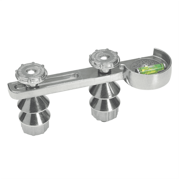 Jackson Safety 20 Dual-Angle Flange Level (14786), Aluminum, Up to 24 Inches Radius, 1 Unit/ Order