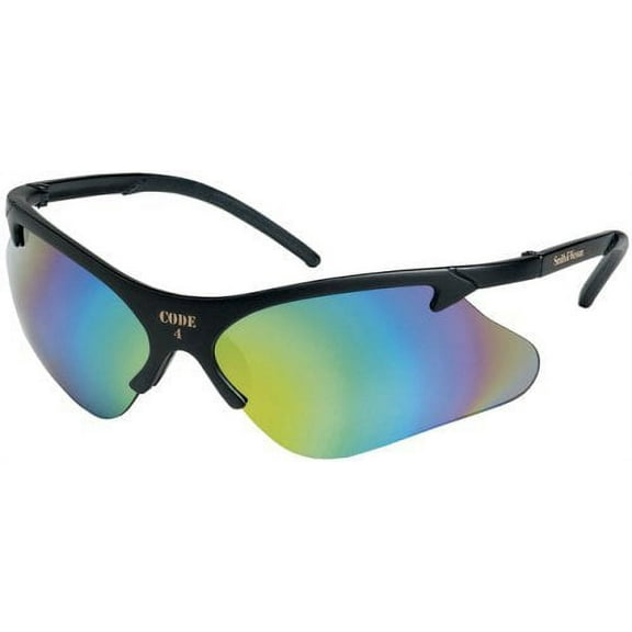 Jackson Safety 3011688 Smith & Wesson Code 4 Safety Glasses Black Frame / Mirror Lens SW265M19834
