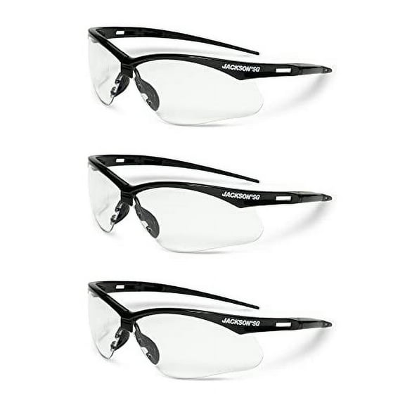 Jackson Safety 5000 SG Safety Glasses Hardcoat Clear Lens Tint - 3Pack