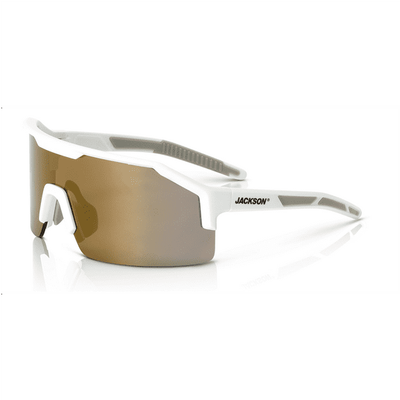 Jackson Safety Safety Glasses - MAXVIEW+ Series - Gold Mirror Lens - White Frame - Hardcoat Anti-Scratch