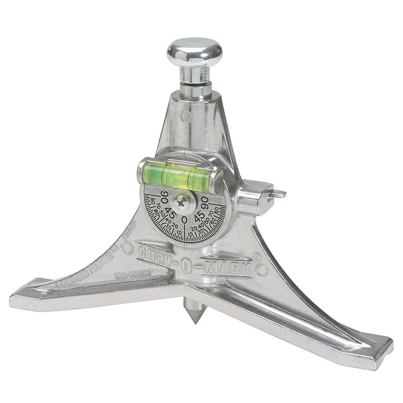Jackson Safety 7 Curv-O-Mark Centering Head Pipe Marker (14776), Jumbo, Y-Head, Dial Bubble Protractor, Aluminum, 1 / Order