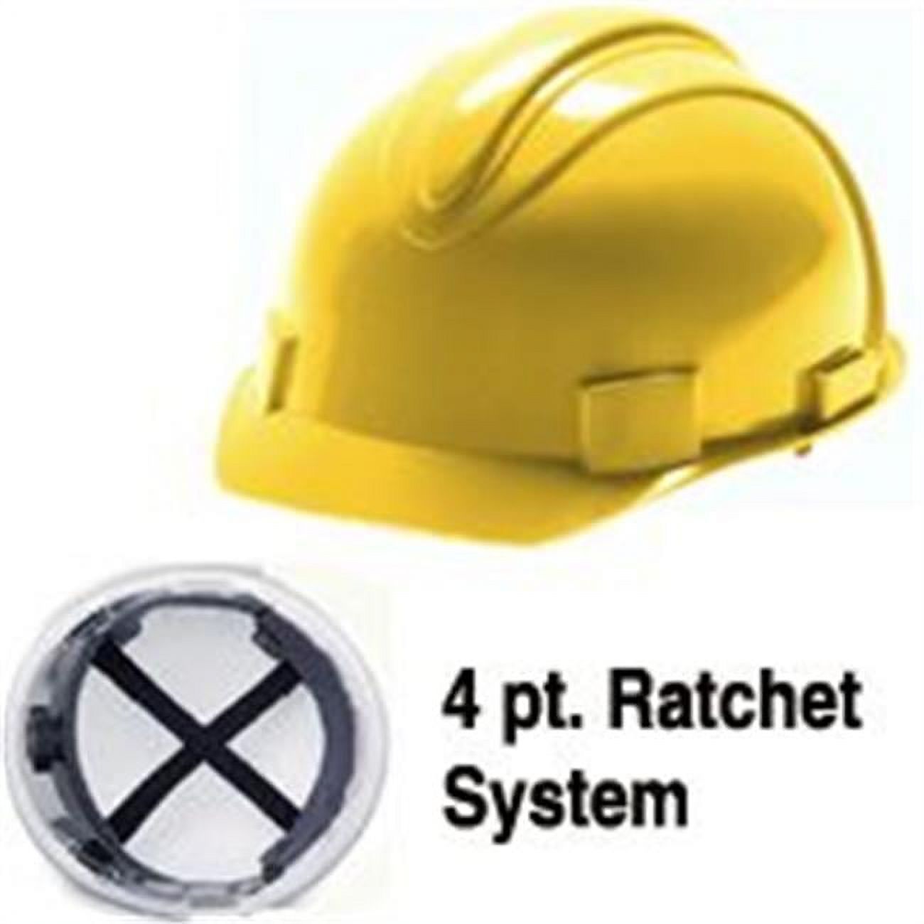 Jackson Safety Charger Hard Hat (20401), Meets ANSI Z89.1 - 2009, Choice of Suspension, Yellow, 12 / Case