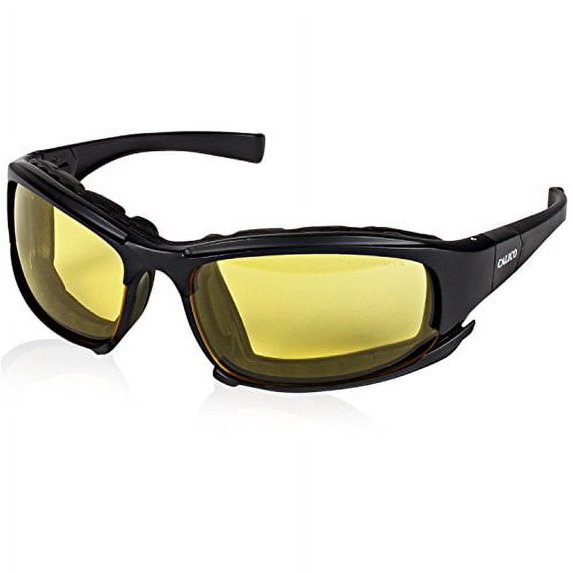 Jackson Safety Eyewear 25674 (10-Pack) Kimberly-Clark Professional V50 Calico Safety Glasses, Amber Anti-Fog Lens, Cushion Lining, Microfiber Bag/Cleaning Cloth, Interchangeable Temples and Head Strap