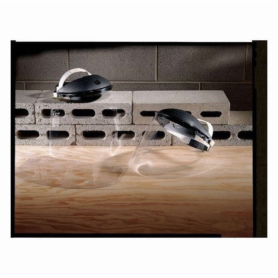 Face Shield, Clear Visor, 8 in Height, Uncoated Lens, clear 33923