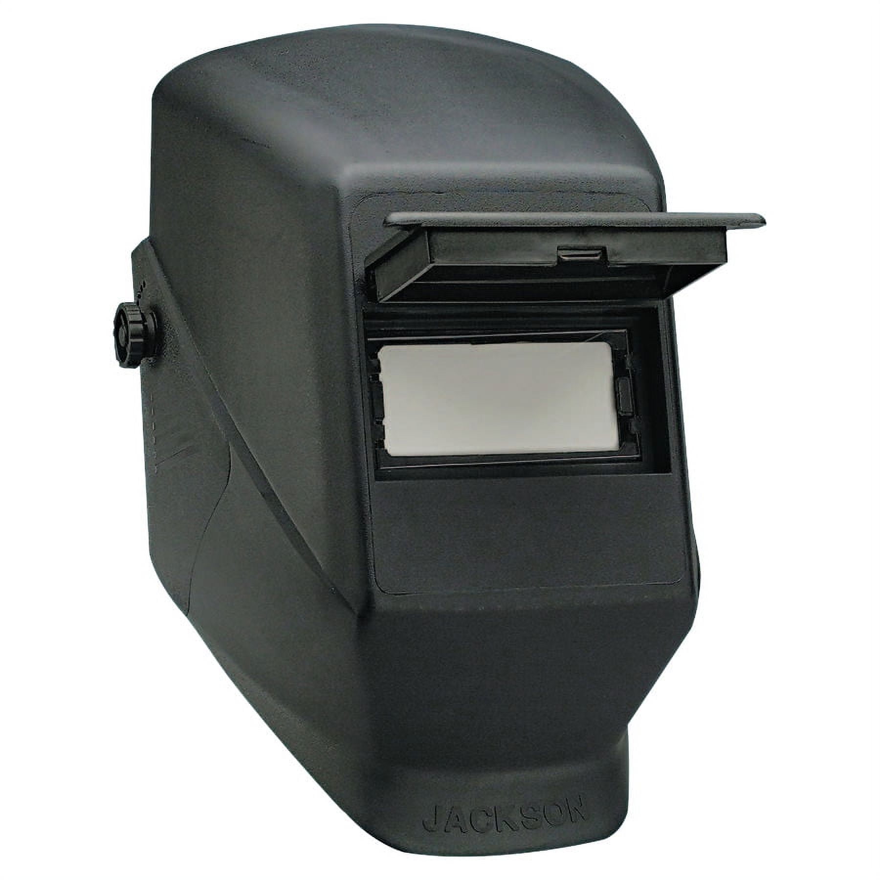 Jackson Safety HSL 2 Passive Welding Helmet (15132), Shade 10 Filter, 2? x 4.25? Safety Plate, Lift Front, Narrow Shell, Black, 10 / Case