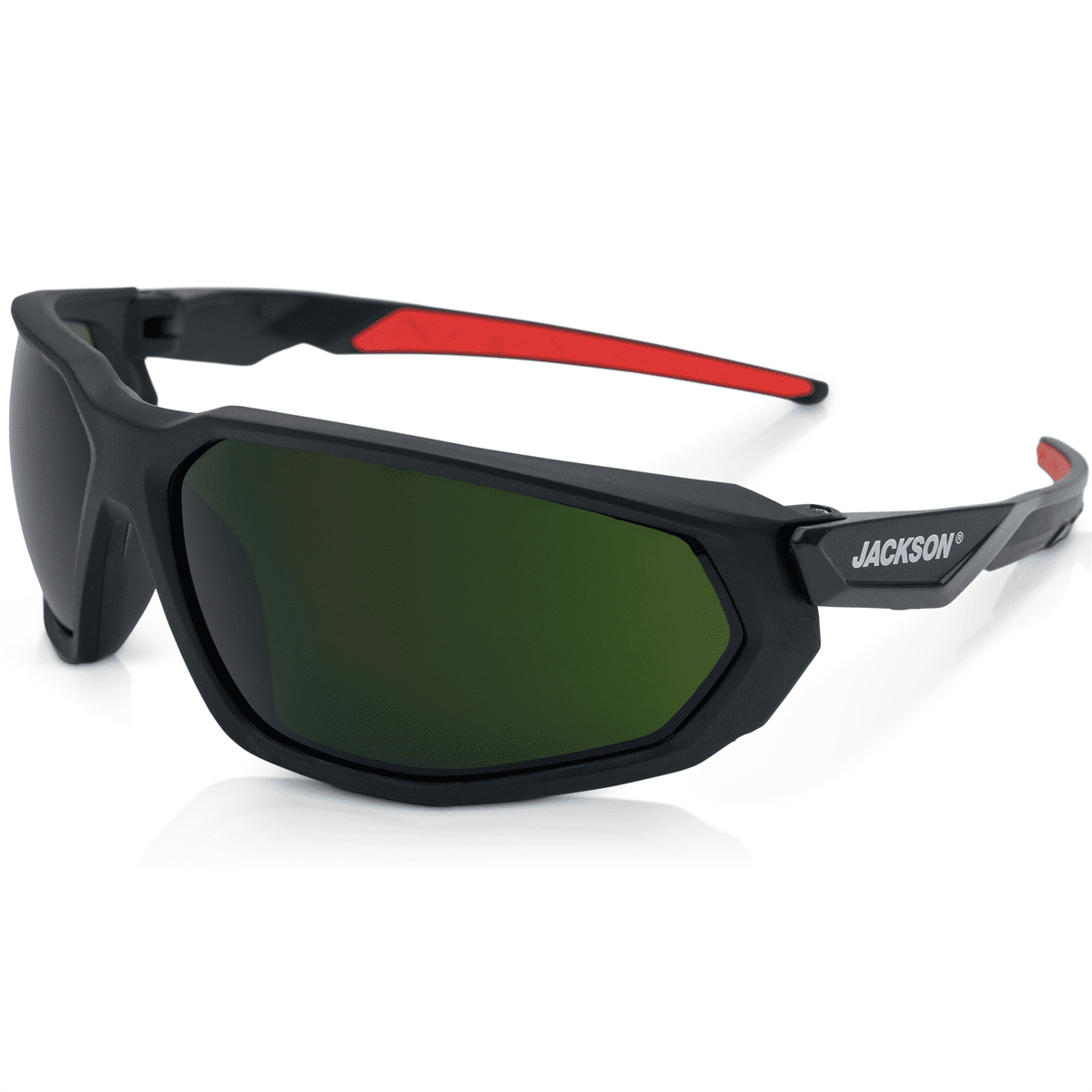 Jackson Safety Safety Glasses - HyperGuard F-Series - Shade 5.0 IR Lens - Black Full Frame - STA-CLEAR Anti-Fog