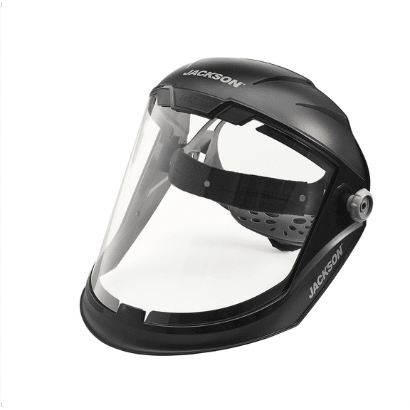 Jackson Safety Face Shield - MAXVIEW Premium Series - 9.06" x 13.38' x 0.04" Window - Clear AF - 370 Speed Dial Headgear