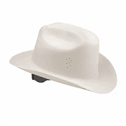 Jackson Safety Hard Hat - Western Outlaw Series - Full Brim Cowboy Hat - White