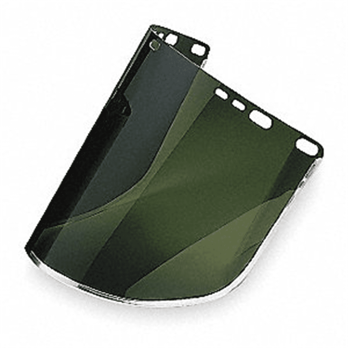 Jackson Safety Replacement Windows for F30 Acetate Face Shields - Medium Green - 8" x 15.5" x.040" - D Shaped - Bound