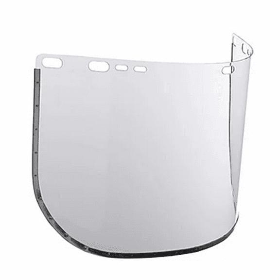 Jackson Safety Replacement Windows for F30 Acetate Face Shields - Clear - 8" x 15.5" x.040" - E Shaped - Bound