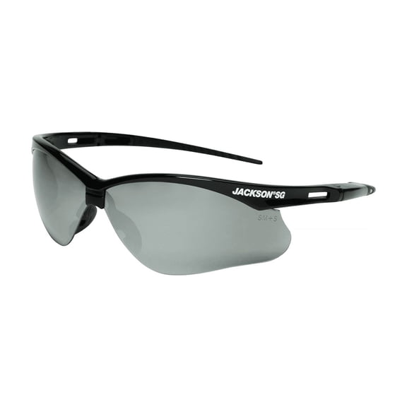 Jackson Safety Safety Glasses - SG Series - Smoke Mirror Lens - Black Frame - Hardcoat Anti-Scratch - Outdoor