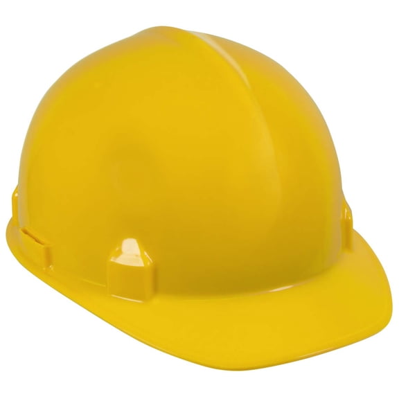 Jackson Safety SC-6 Hard Hat (14833), 4-Point Ratchet Suspension, Smooth Dome, Meets ANSI, Yellow, 12 / Case