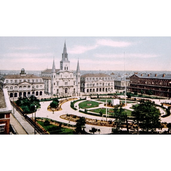 Jackson Square History (24 x 18)