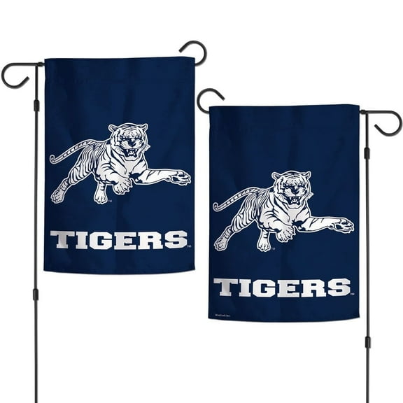 Jackson State Tigers 12.5 x 18" Double Sided Yard and Garden College Banner Flag Is Printed in the USA