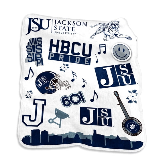 Jackson State Tigers 50'' x 60'' Native Raschel Plush Throw Blanket