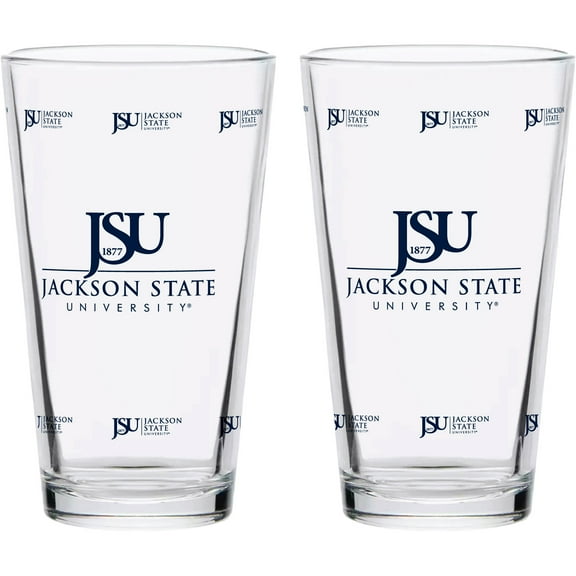 Jackson State Tigers Two-Pack Knockout 16oz. Pint Glass Set