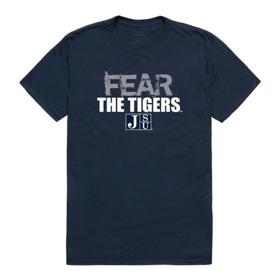 Jackson State University Men Fear T-Shirt, Navy - Large