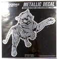 thumbnail image 1 of Jackson State University Tigers 6 Inch Decal Sticker, Metallic Chrome Shimmer Design, 1 of 1