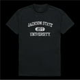 thumbnail image 1 of Jackson State University Tigers Distressed Arch College T-Shirt, Black - Large, 1 of 1