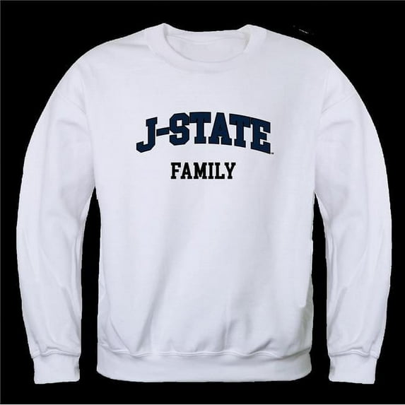 Jackson State University Tigers Family Crewneck Sweatshirt, White - Large