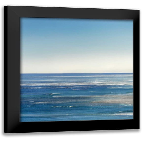 Jackson, Susan 12x12 Black Modern Framed Museum Art Print Titled - Blue Mood