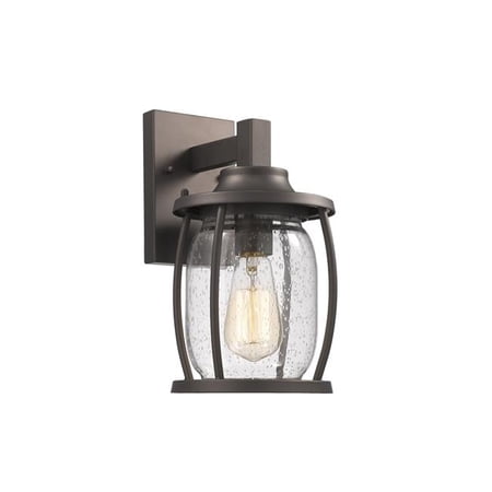 Jackson Transitional 1 Light Rubbed Bronze Outdoor Wall Sconce - 12 in.