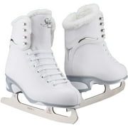 Jackson Ultima JS180 Ladies SoftSkate Figure Skates, White Fleece Lining