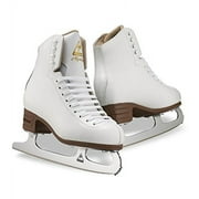 Jackson Ultima Mystique White Kids Ice Skates, Size 11 C, Leather Upper, Chrome Blade