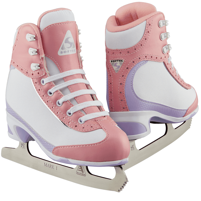 Pink ice skates for cheap sale