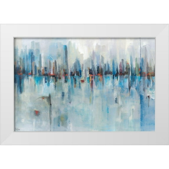 Jackson, Victoria 32x23 White Modern Wood Framed Museum Art Print Titled - Panoramic Vision