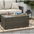 thumbnail image 1 of Jackson Wicker Storage Box for Indoor Outdoor Furniture, Cushions, Pool Accessories - Brown, 1 of 1