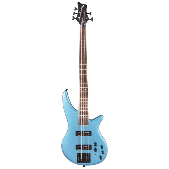 Jackson SBX V X Series Spectra Bass 5-String Bass Guitar, Electric Blue