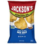 Jackson’s White Potato Classic Kettle Chips with Sea Salt, Avocado Oil, Allergen-Friendly, 5 oz