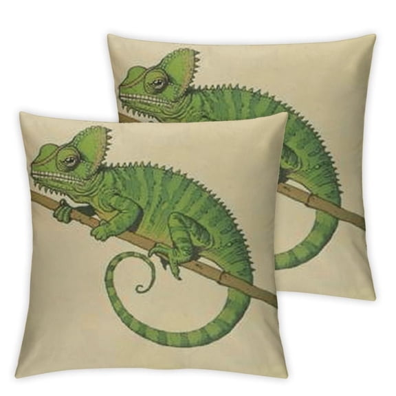 Jacksons Chameleon' Canvas Cushion Cover