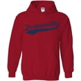 thumbnail image 1 of Jacksonville Baseball Script - Hometown Pride, Pitcher Hoodie - 3X-Large - Red, 1 of 7