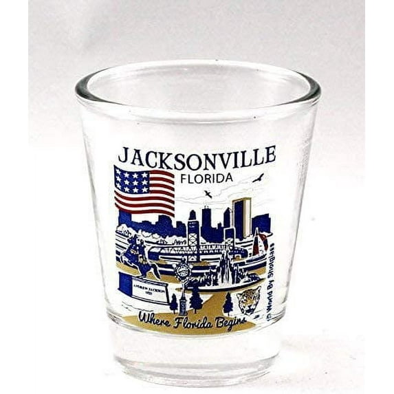 Jacksonville Florida Great American Cities Collection Shot Glass
