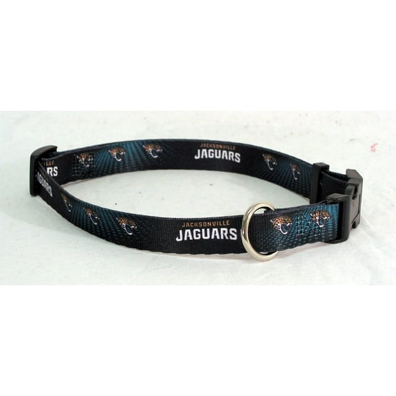 Jacksonville Football Jaguars Medium adjustable 12.25 -14.75 inch Nylon Pet Dog Collar