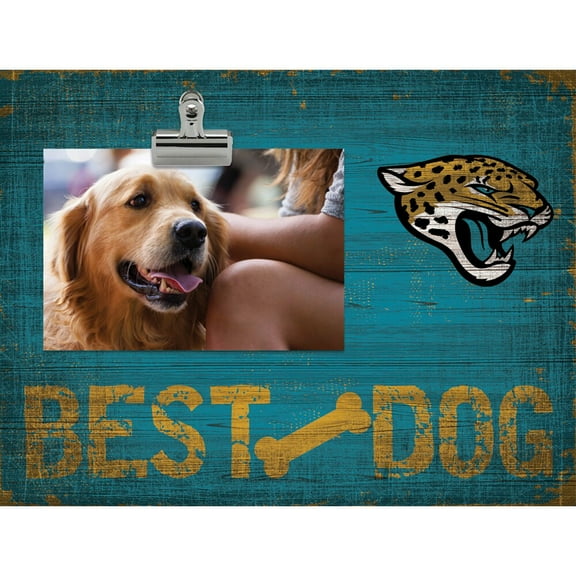 Jacksonville Jaguars 10.5" x 8" Best Dog Clip Photo Frame