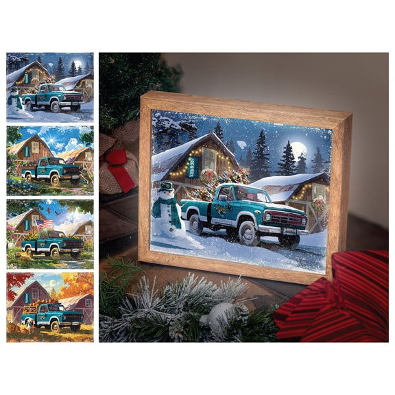 Jacksonville Jaguars 12" x 11" Four Seasons LED Light Box