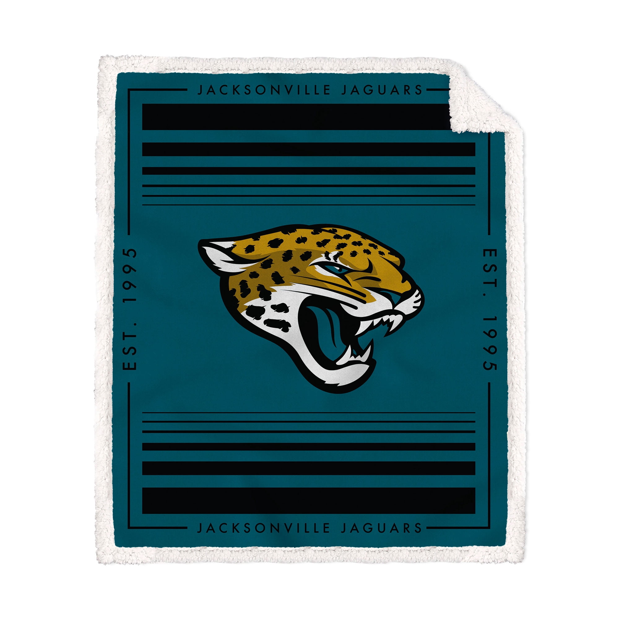Pegasus Home Fashions Jacksonville Jaguars 60" x 70" Sherpa Fleece
