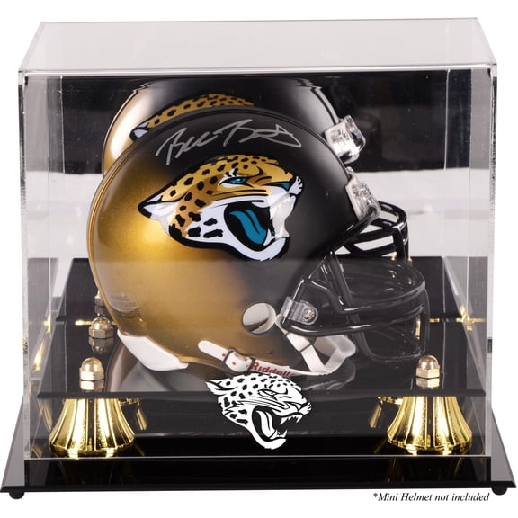 Jacksonville Jaguars Golden Classic Mini Helmet Display Case