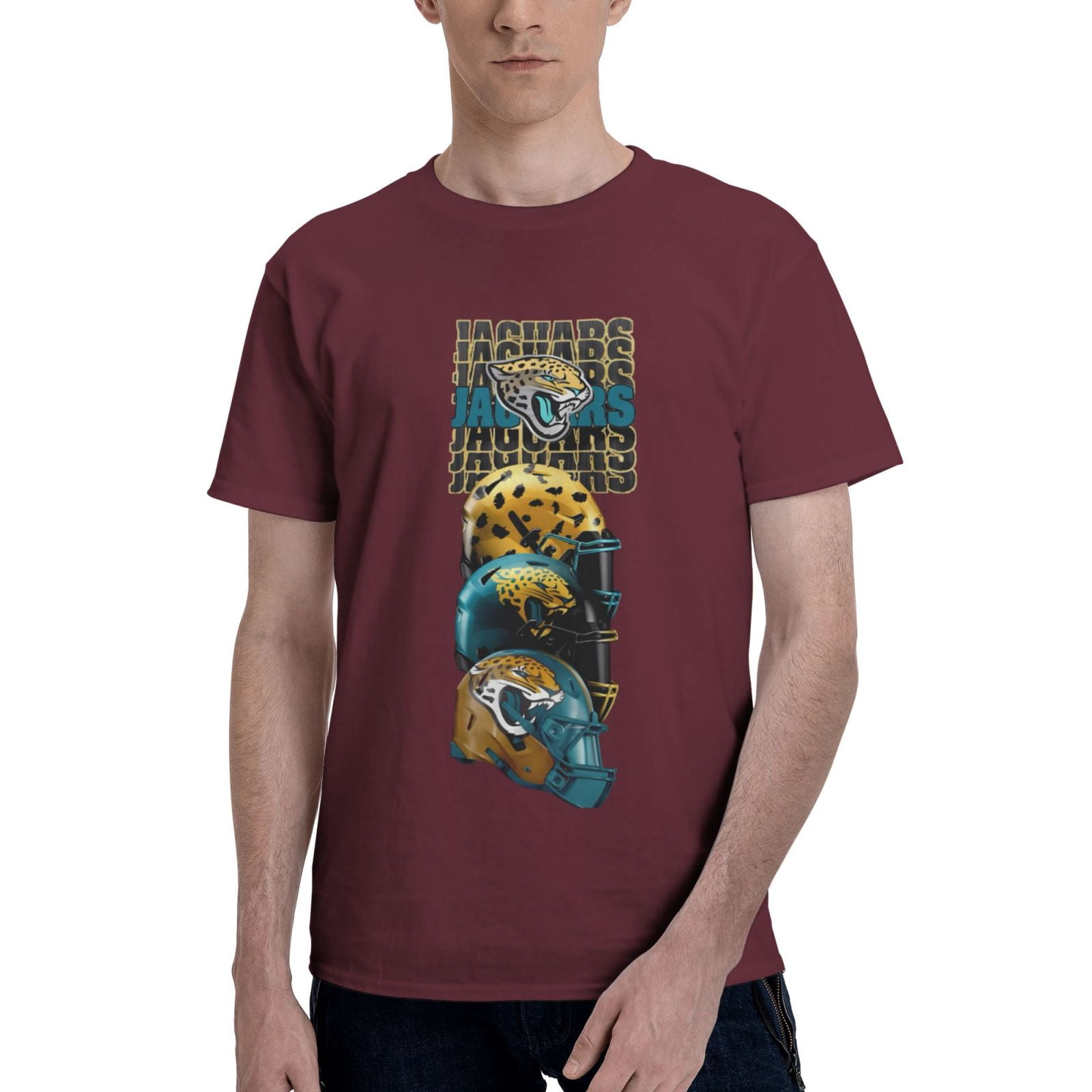 Jacksonville_Jaguars Men's Basic Short Sleeve TShirt