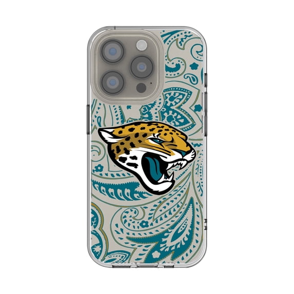 Jacksonville Jaguars iPhone Clear Paisley Design Case