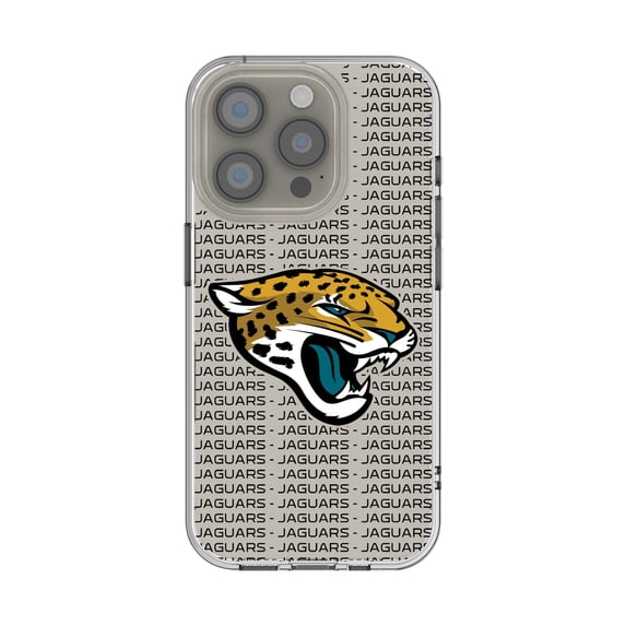 Jacksonville Jaguars iPhone Clear Text Backdrop Design Case