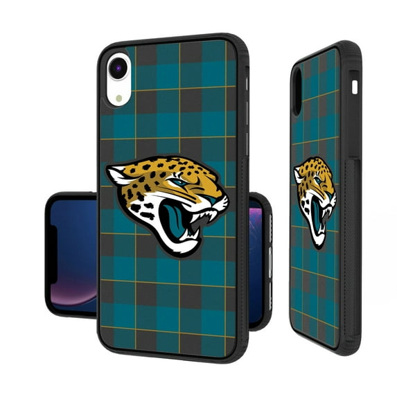 Jacksonville Jaguars iPhone Plaid Design Bump Case