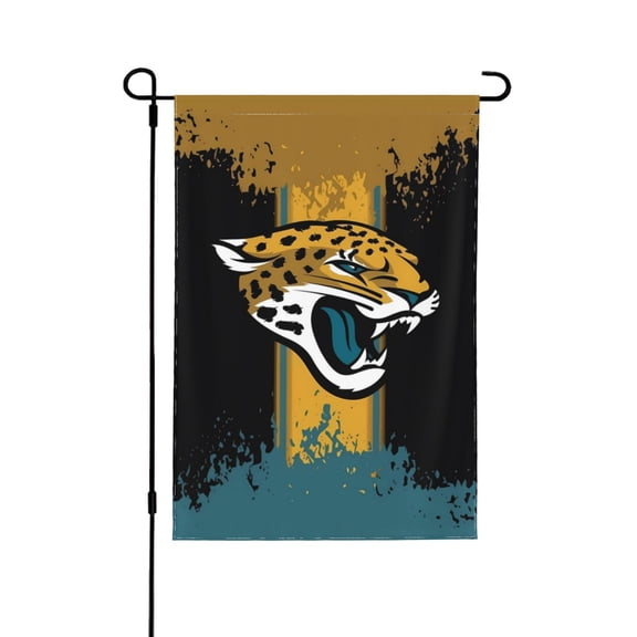 Jacksonville Personalized Double Garden Sided Flag Football Fans National Flag Yard Wall Mounted Painting Decorative Multicode Banner Indoor/Outdoor Home