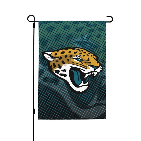 Jacksonville Personalized Double Garden Sided Flag Football Fans National Flag Yard Wall Mounted Painting Decorative Multicode Banner Indoor/Outdoor Home