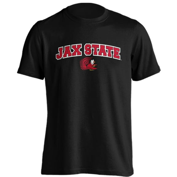 Jacksonville State University Gamecocks Classic Arch with Mascot Short Sleeve T-Shirt