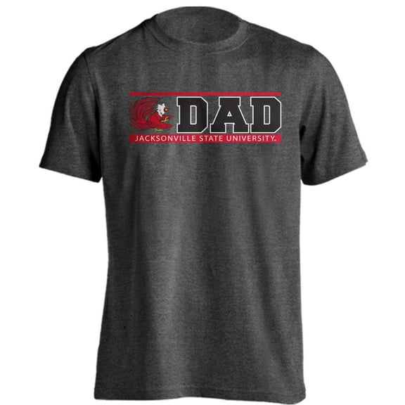 Jacksonville State University Gamecocks Dad Proud Parent Short Sleeve T-Shirt