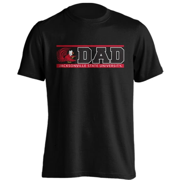 Jacksonville State University Gamecocks Dad Proud Parent Short Sleeve T-Shirt